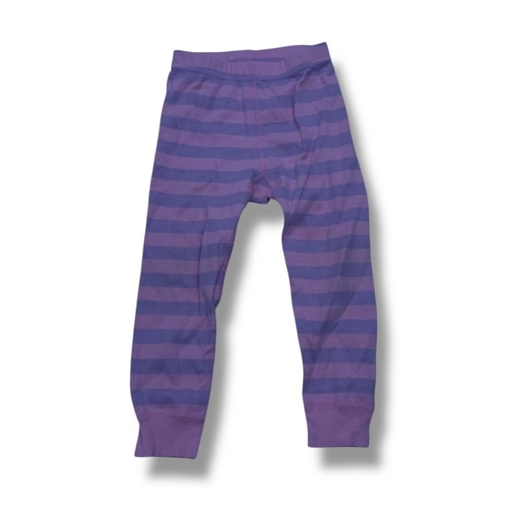 Hanna Andersson Sesame Street Pajama Pants 3T Pink Purple Striped Organic Cotton
